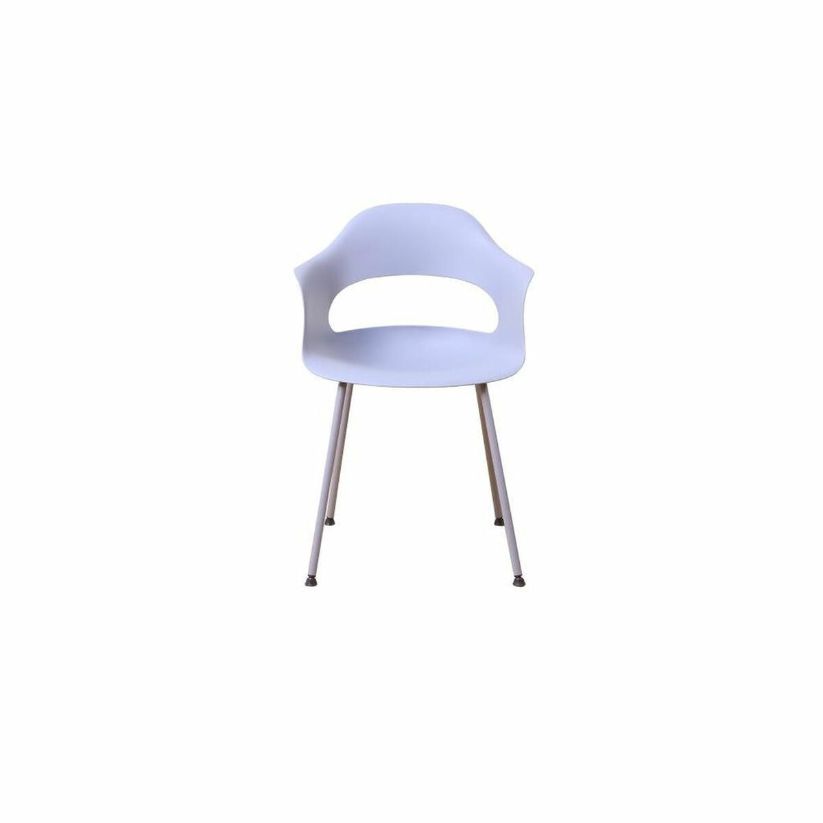 Chair DKD Home Decor Metal Light grey Polypropylene (PP) (57 x 54 x 80 cm)