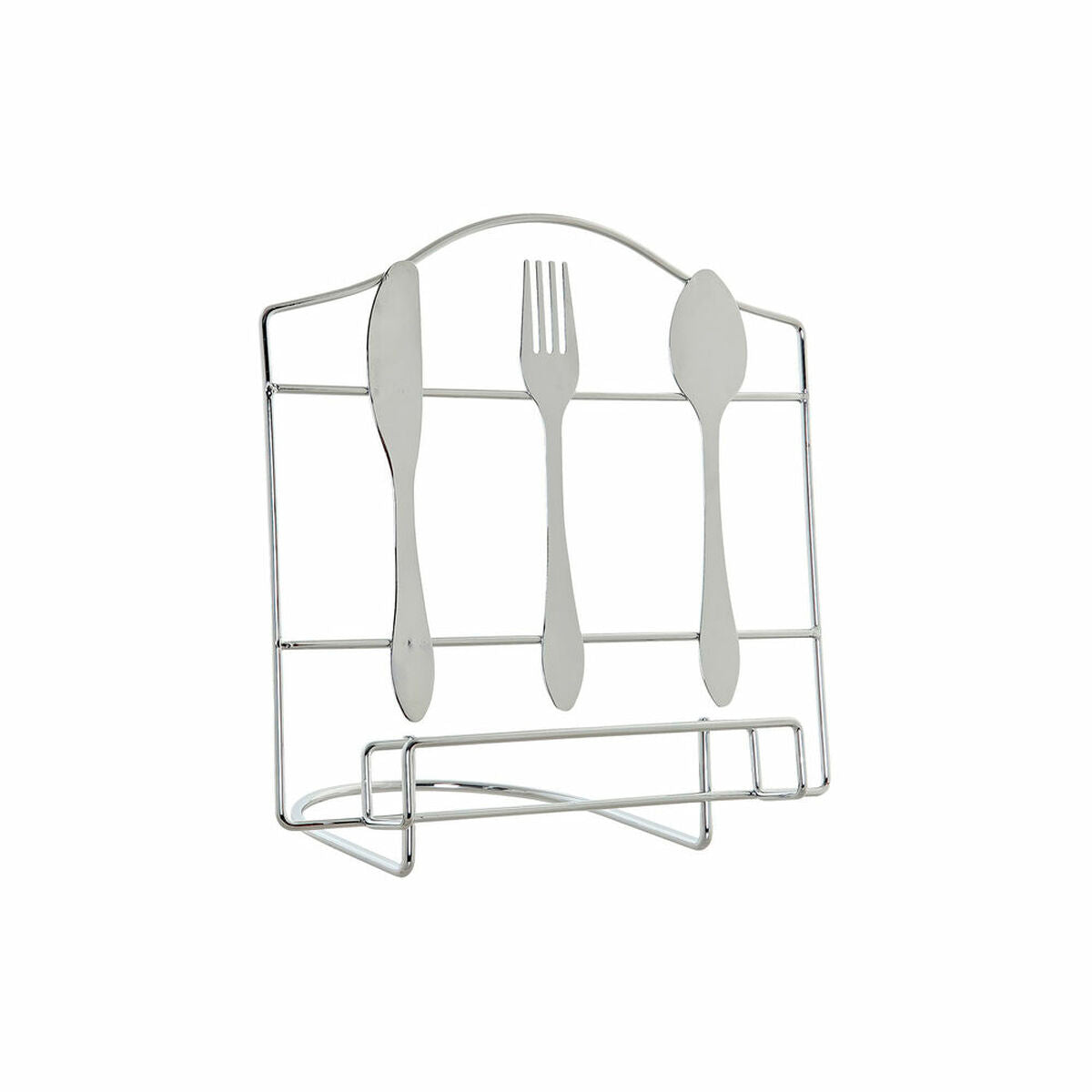 Stand DKD Home Decor Pieces of Cutlery Silver Metal (23 x 15 x 22 cm)