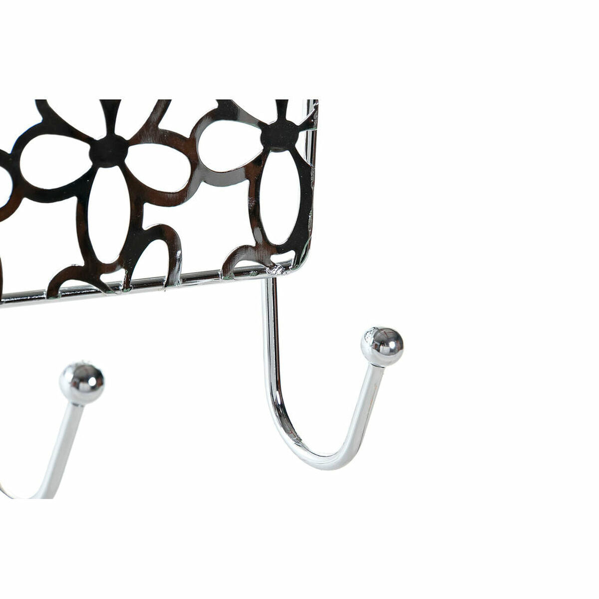 Door Coat Rack DKD Home Decor Silver Metal (32 x 10 x 19 cm)