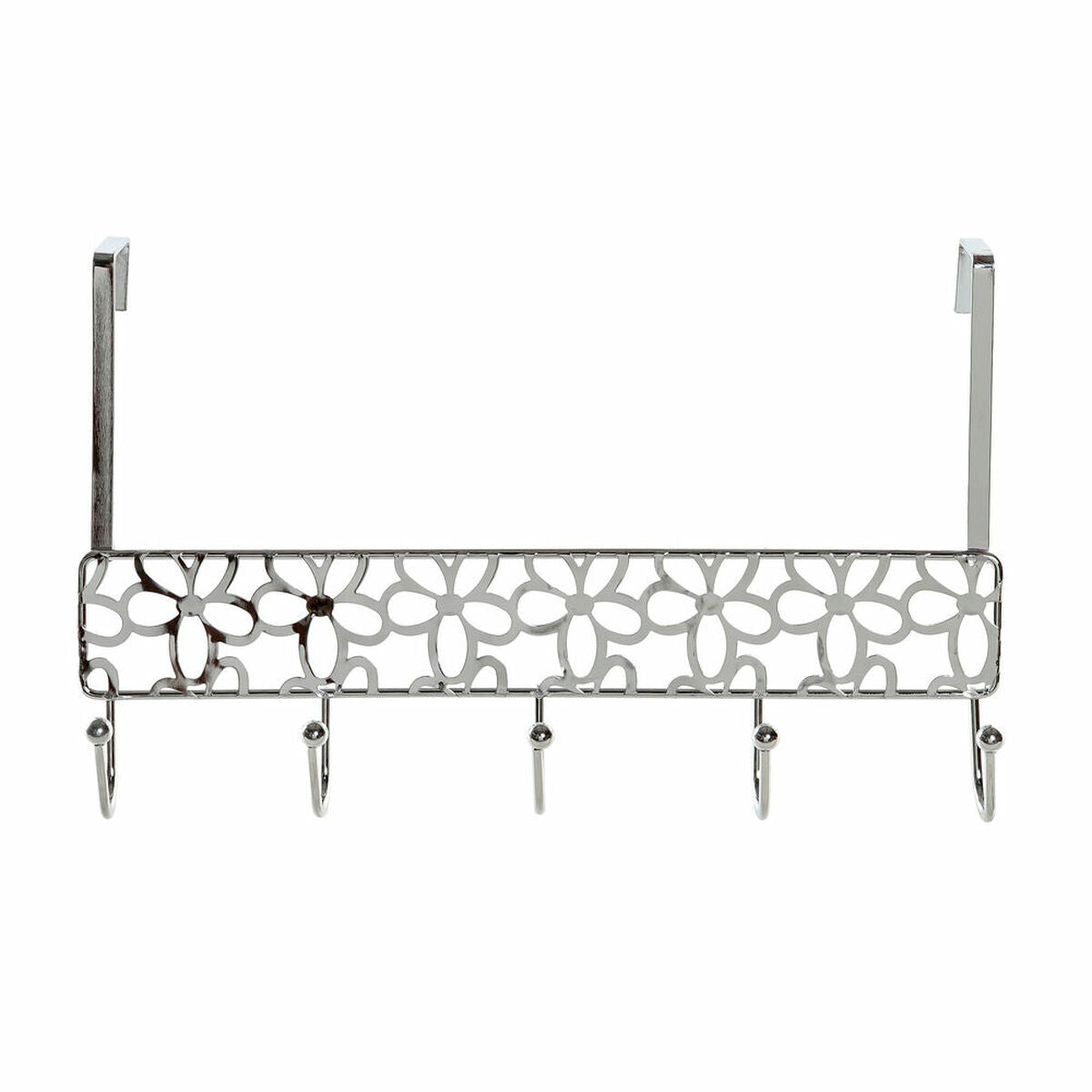 Door Coat Rack DKD Home Decor Silver Metal (32 x 10 x 19 cm)