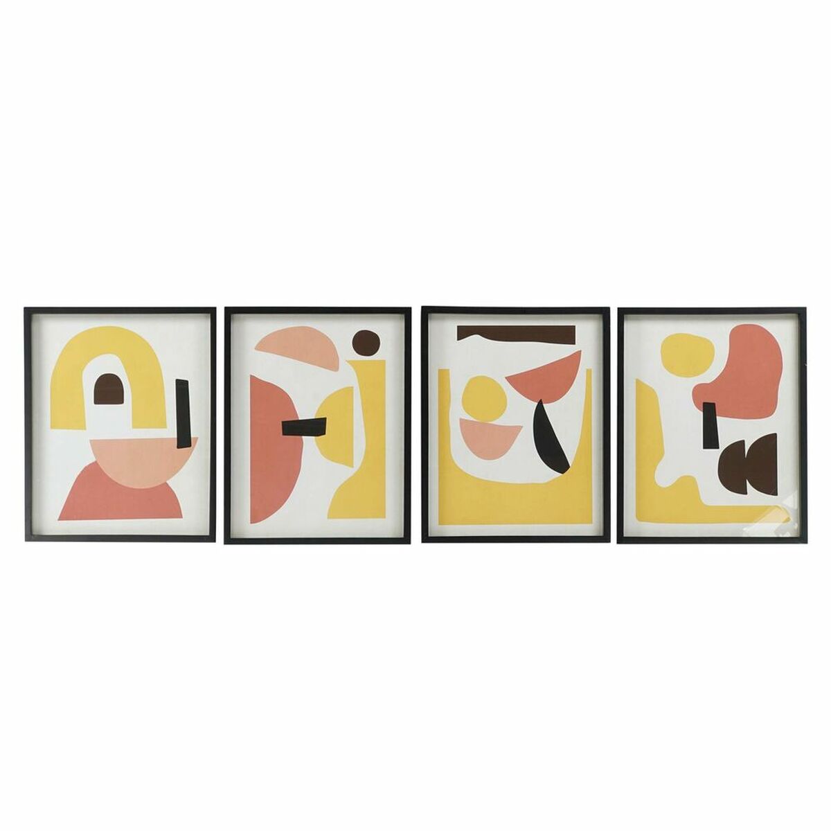 Painting DKD Home Decor S3017919 Abstract (40 x 2,5 x 50 cm) (4 Units)