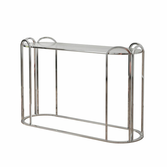 Console DKD Home Decor Crystal Metal Silver (120 x 40 x 78 cm)