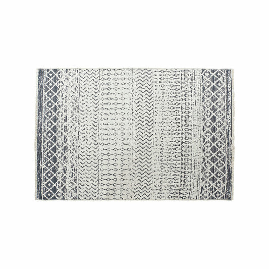 Carpet DKD Home Decor White Grey Polyester Cotton (120 x 180 x 1 cm)