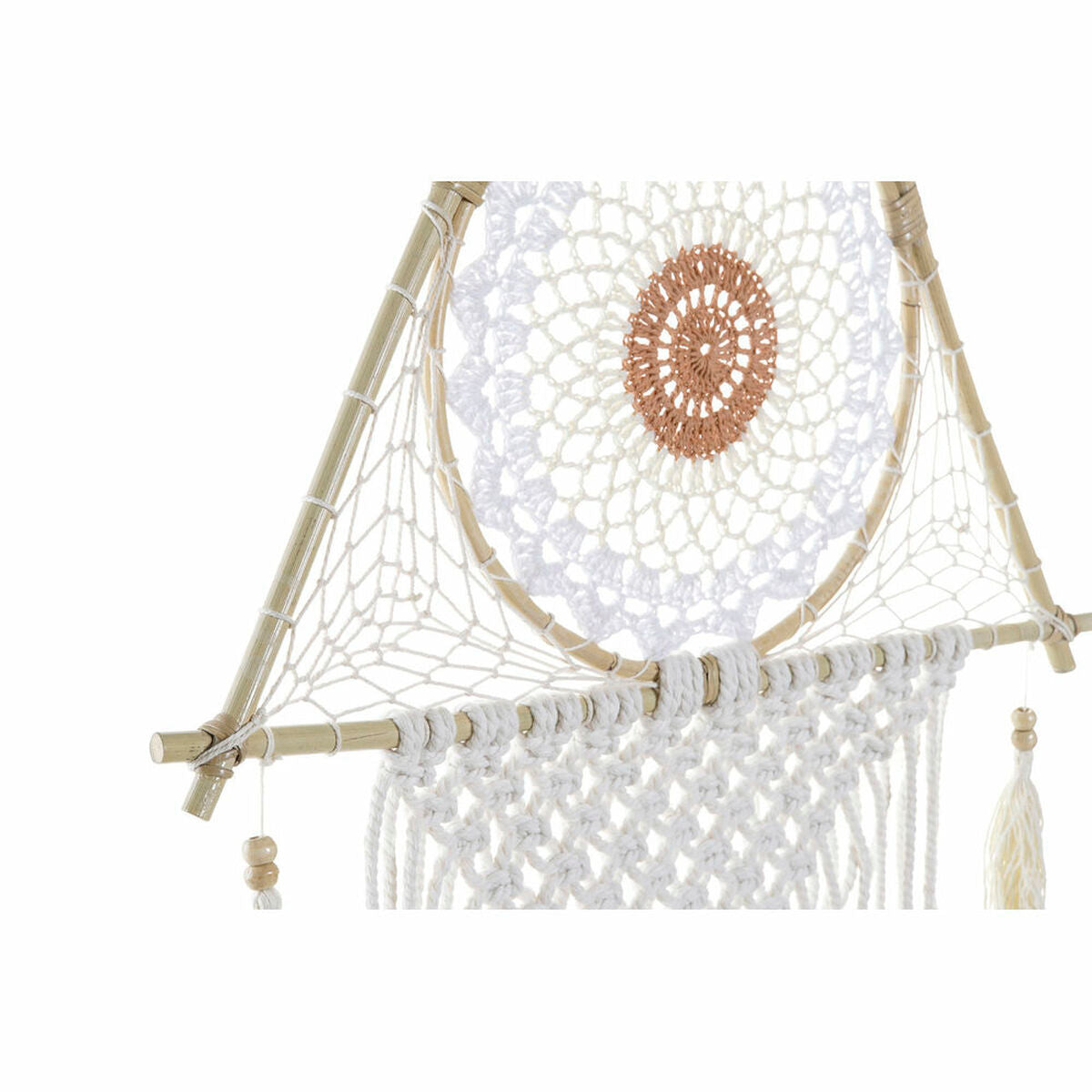 Dream Catcher DKD Home Decor Cotton Rattan (2 pcs) (42 x 2 x 97 cm)