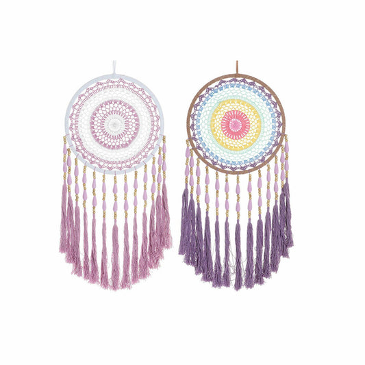 Dream Catcher DKD Home Decor Cotton (2 pcs) (32 x 2 x 85 cm)