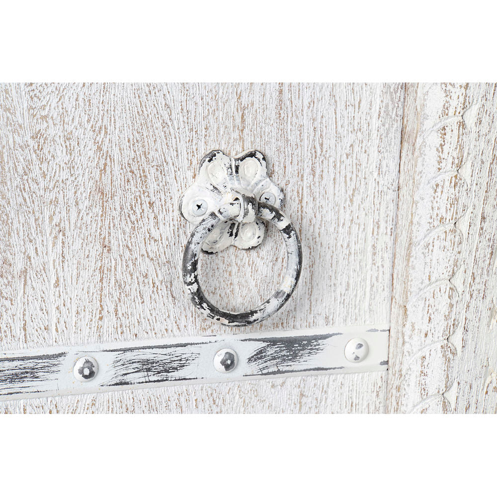 Cupboard DKD Home Decor White Metal Mango wood (100 x 43 x 190 cm)