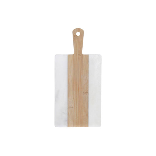 Cutting board DKD Home Decor White Bamboo Marble (38 x 18 x 1 cm)