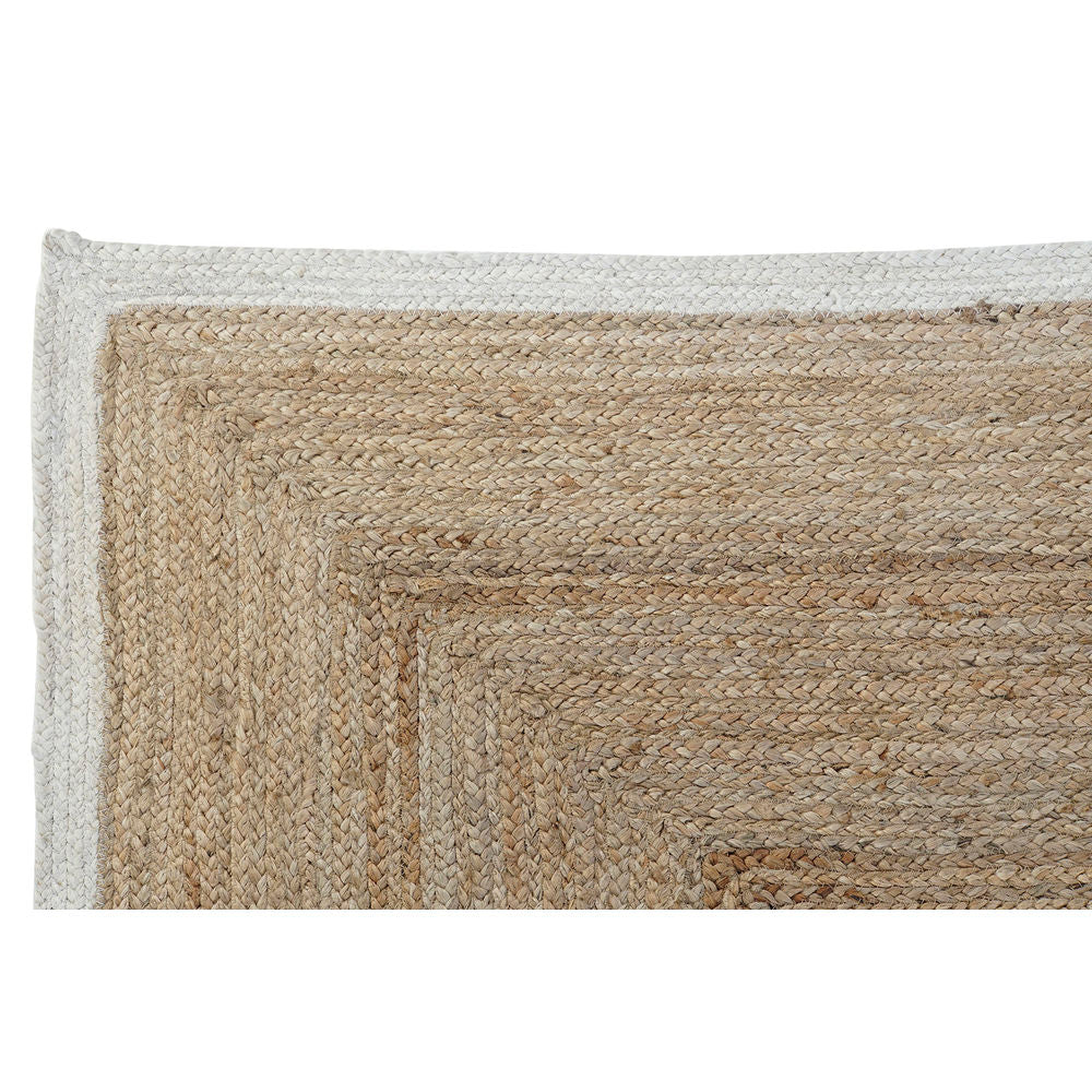 Carpet DKD Home Decor White Jute Light brown (200 x 290 x 1 cm)