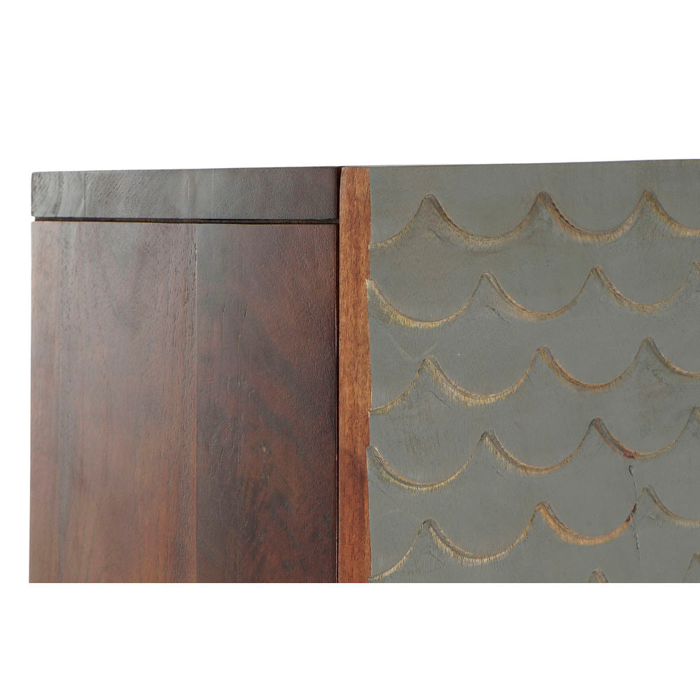 Cupboard DKD Home Decor Grey Mango wood (76 x 30 x 140 cm)