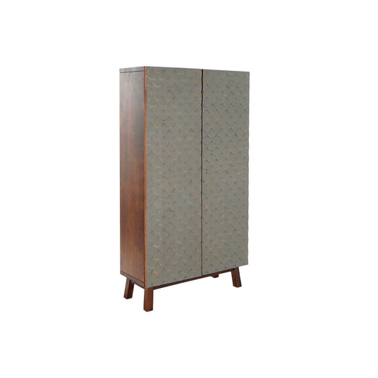 Cupboard DKD Home Decor Grey Mango wood (76 x 30 x 140 cm)