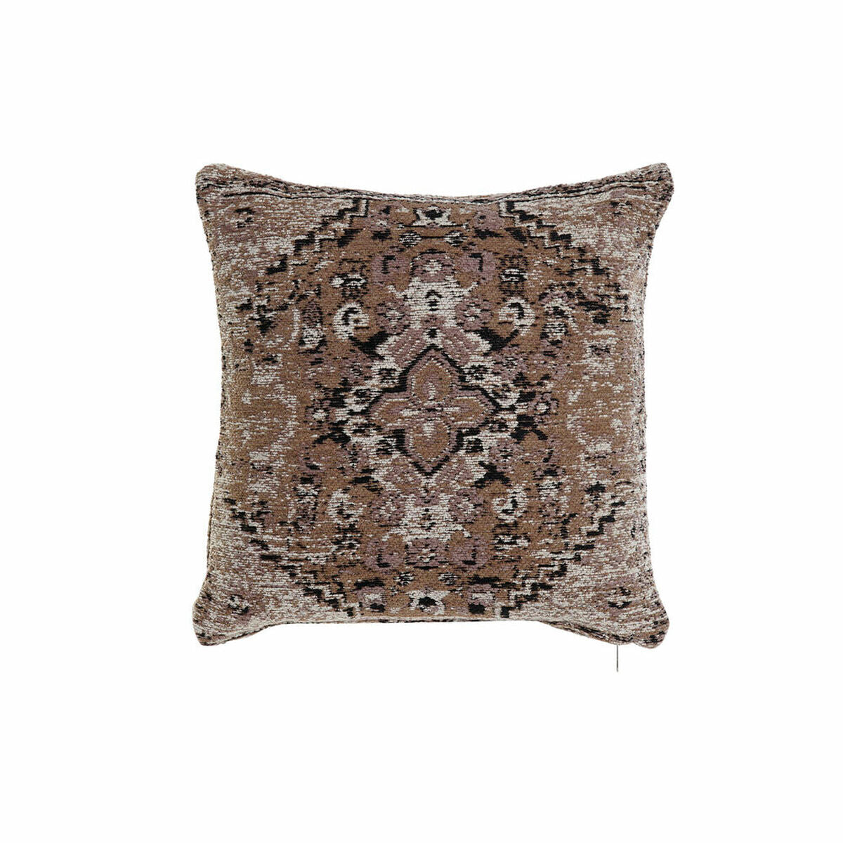 Cushion DKD Home Decor S3027296 Black Brown Polyester Cotton Aluminium White Arab (45 x 12 x 45 cm)