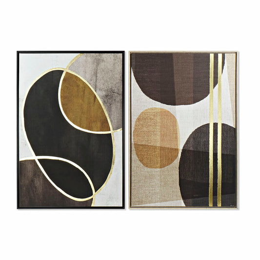 Painting DKD Home Decor Abstract Modern (84 x 4,5 x 124 cm) (2 Units)