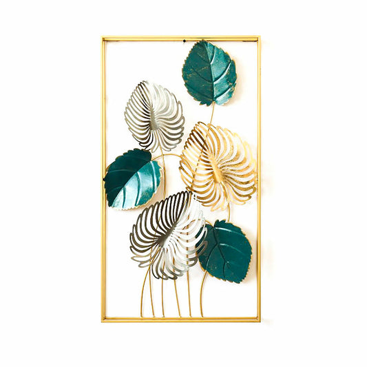 Wall Decoration DKD Home Decor Golden Metal Green (50 x 8.3 x 91 cm)