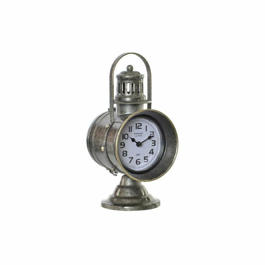 Table clock DKD Home Decor Crystal Grey Iron (13.3 x 18 x 28.5 cm)