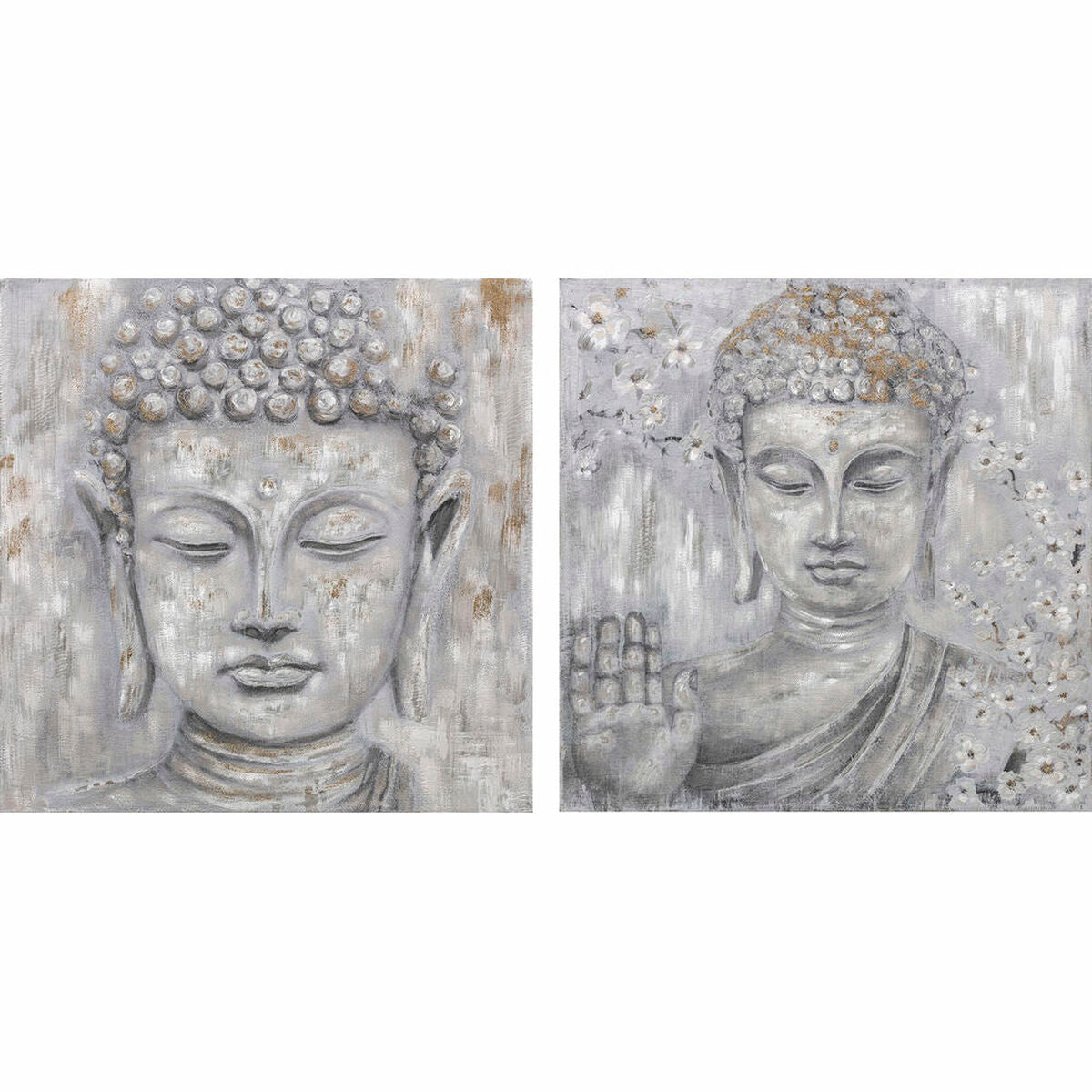 Painting DKD Home Decor Buddha Oriental (100 x 2,4 x 100 cm) (2 Units)