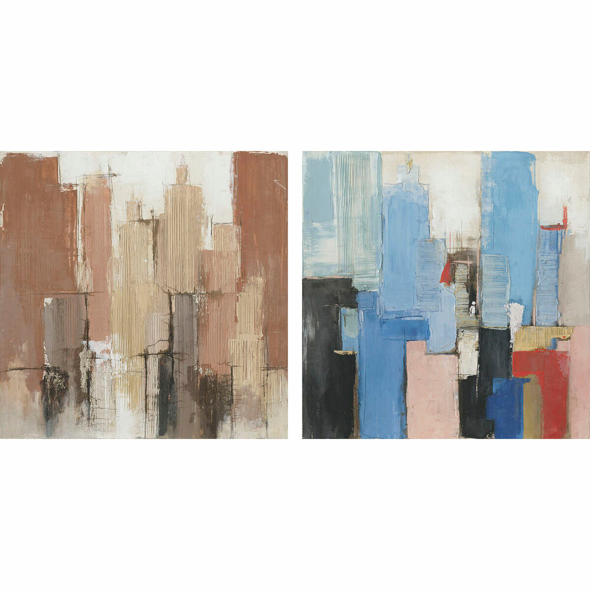 Painting DKD Home Decor Abstract Modern (100 x 2,4 x 100 cm) (2 Units)