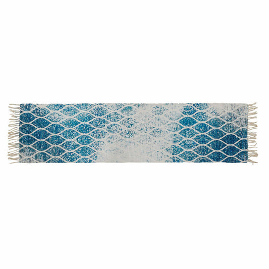 Carpet DKD Home Decor Blue Cotton Chenille (60 x 240 x 1 cm)