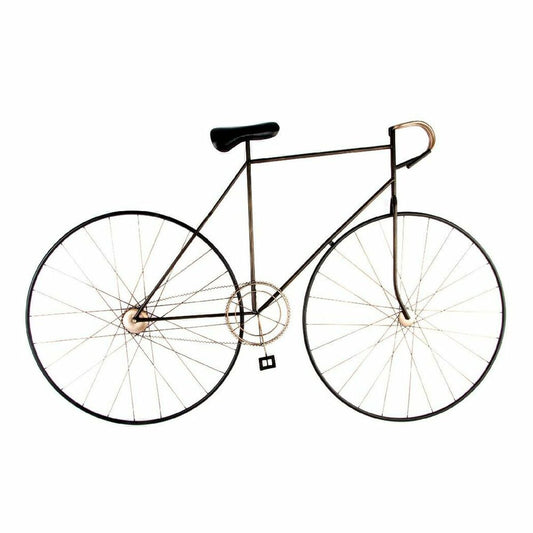 Wall Decoration DKD Home Decor Black Bicycle Golden Metal Vintage (150 x 6 x 95 cm) (2 Units)