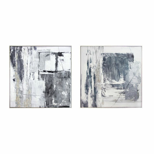 Painting DKD Home Decor Abstract Modern (80 x 3 x 80 cm) (2 Units)