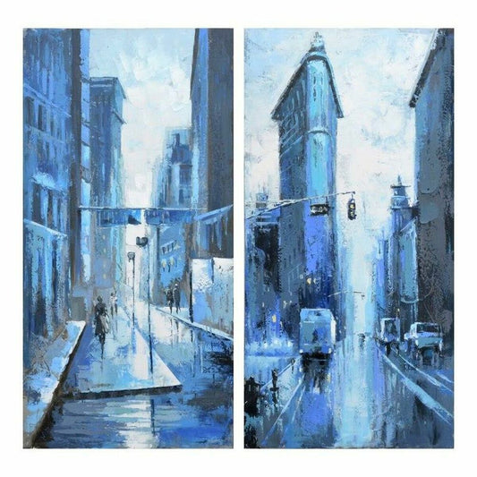 Painting DKD Home Decor S3018293 City (60 x 3 x 120 cm) (2 Units)