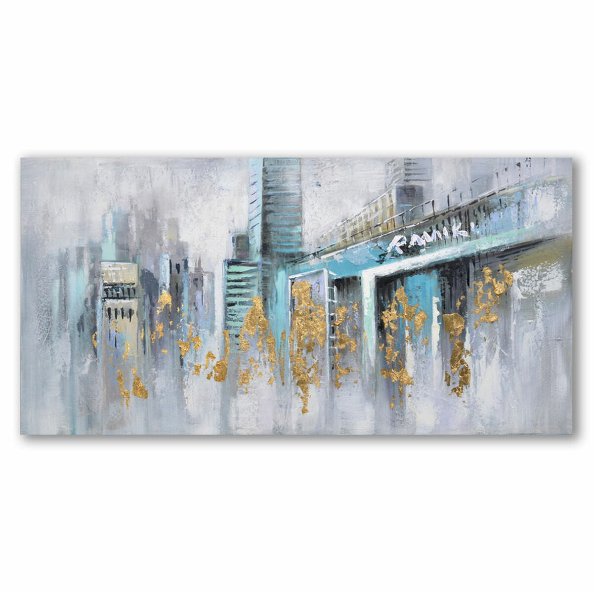 Painting DKD Home Decor S3018295 City (120 x 3 x 60 cm) (2 Units)