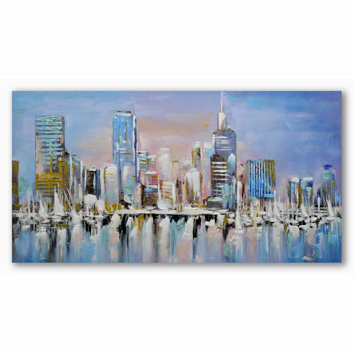 Painting DKD Home Decor S3018297 City (120 x 3 x 60 cm) (2 Units)