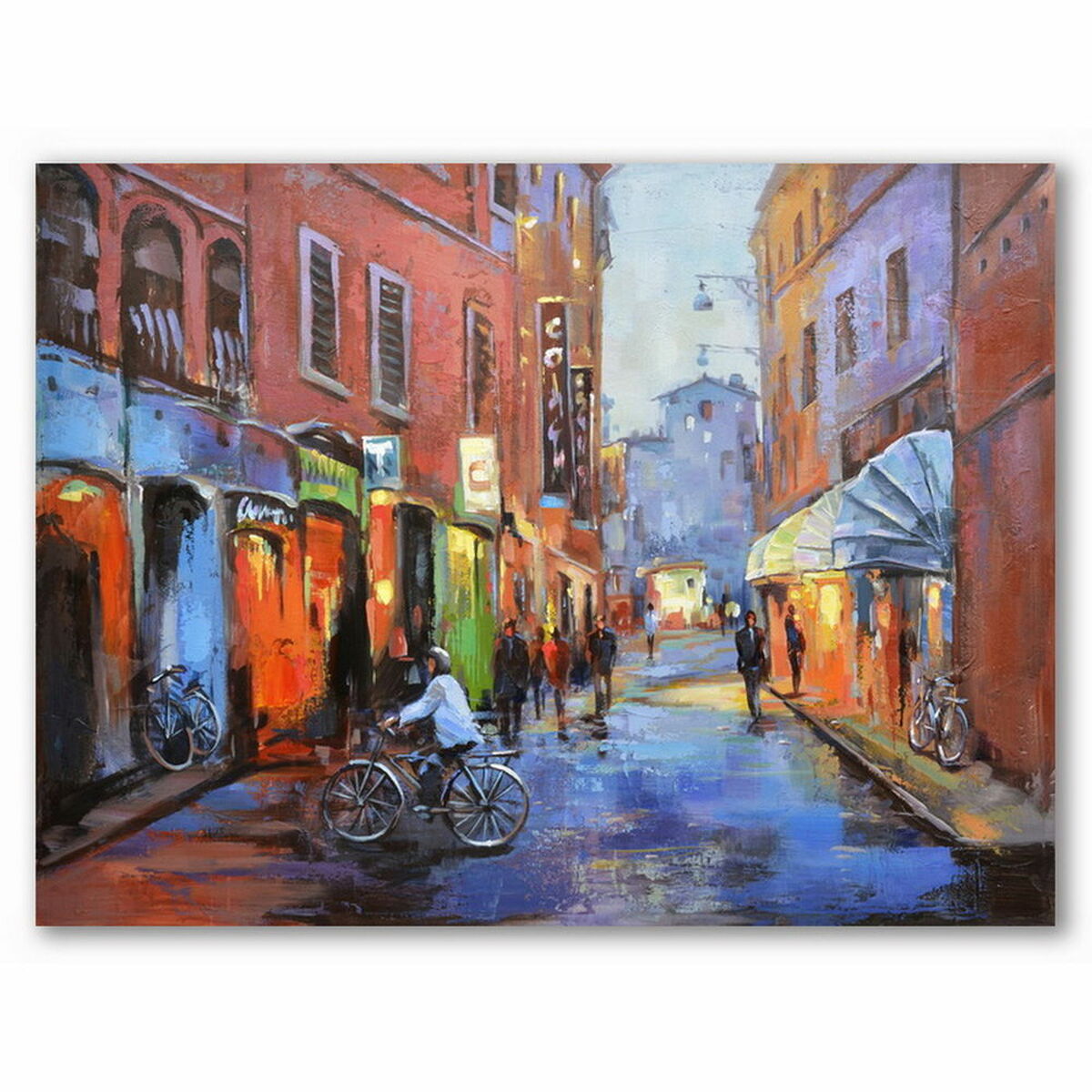 Painting DKD Home Decor S3018299 Street (120 x 3 x 90 cm) (2 Units)