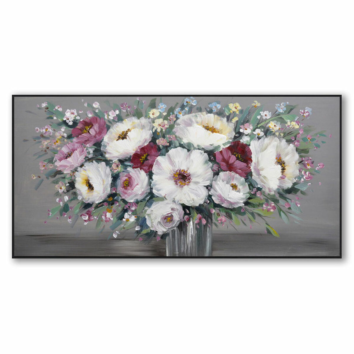 Painting DKD Home Decor S3018302 Vase (2 Units) (122 x 4,5 x 62 cm)