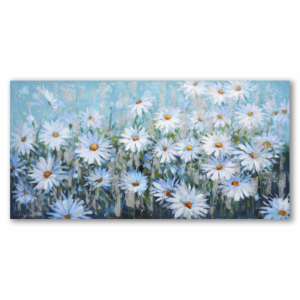 Painting DKD Home Decor S3018306 Flowers (120 x 3 x 60 cm) (2 Units)