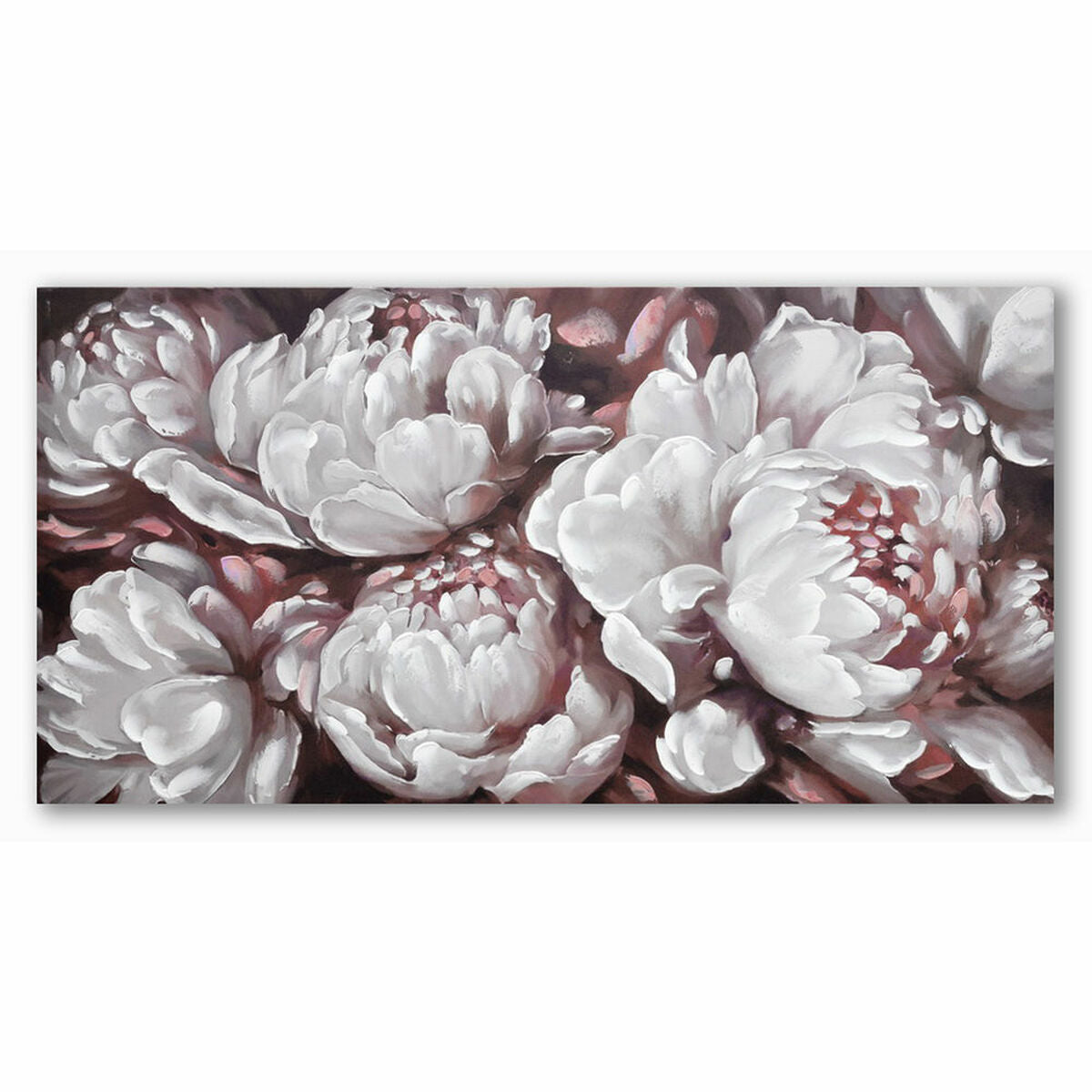 Painting DKD Home Decor S3018307 Flowers (120 x 3 x 60 cm) (2 Units)