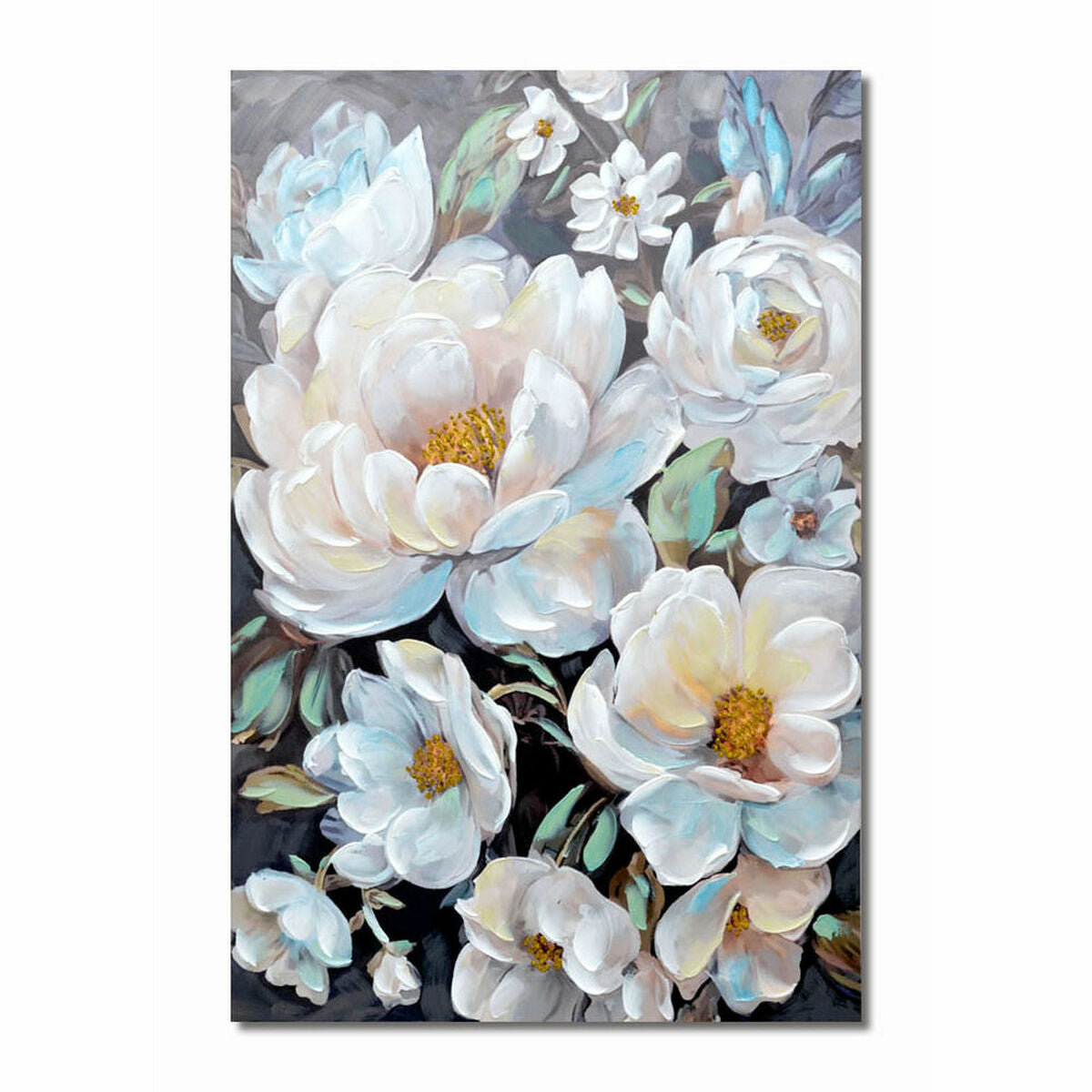 Painting DKD Home Decor S3018319 Flowers (80 x 3 x 120 cm) (2 Units)