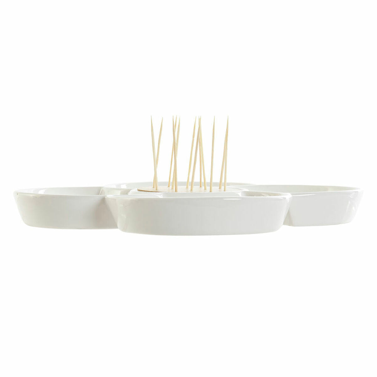 Appetizer Set DKD Home Decor Bamboo Stoneware (22 x 22 x 7 cm)