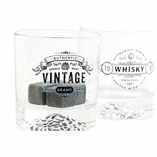 Set of glasses DKD Home Decor Crystal Stone (320 ml) (6 pcs)