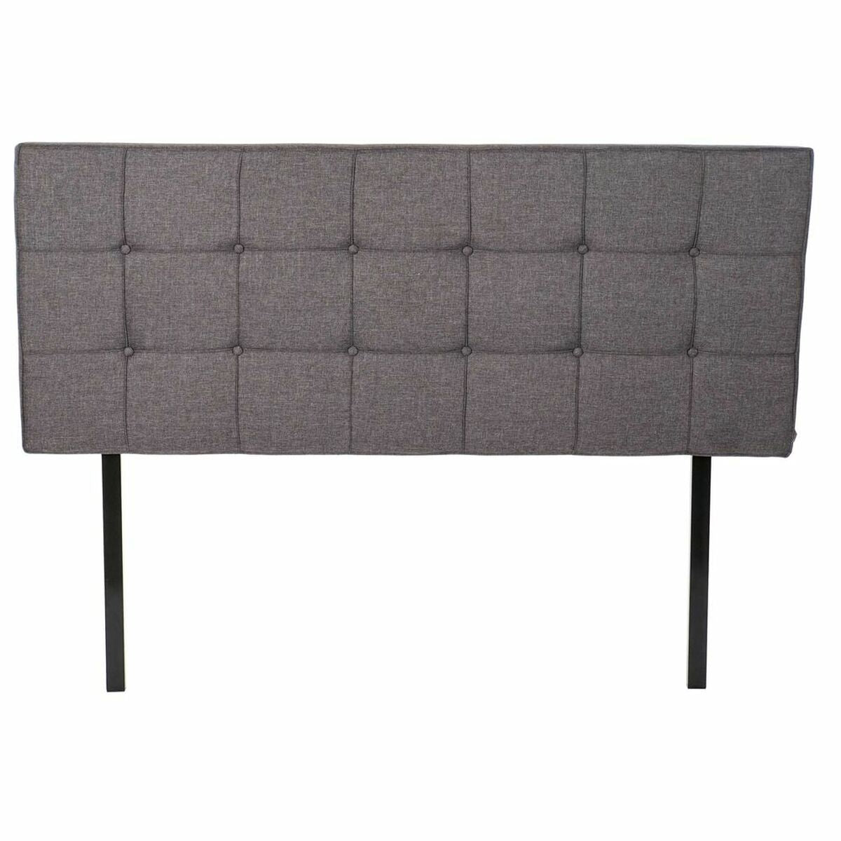 Headboard DKD Home Decor Grey Polyester Rubber wood (160 x 7 x 65 cm)