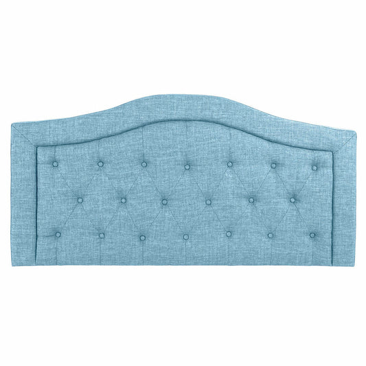 Headboard DKD Home Decor Blue Wood Polyester (167 x 8 x 132 cm)