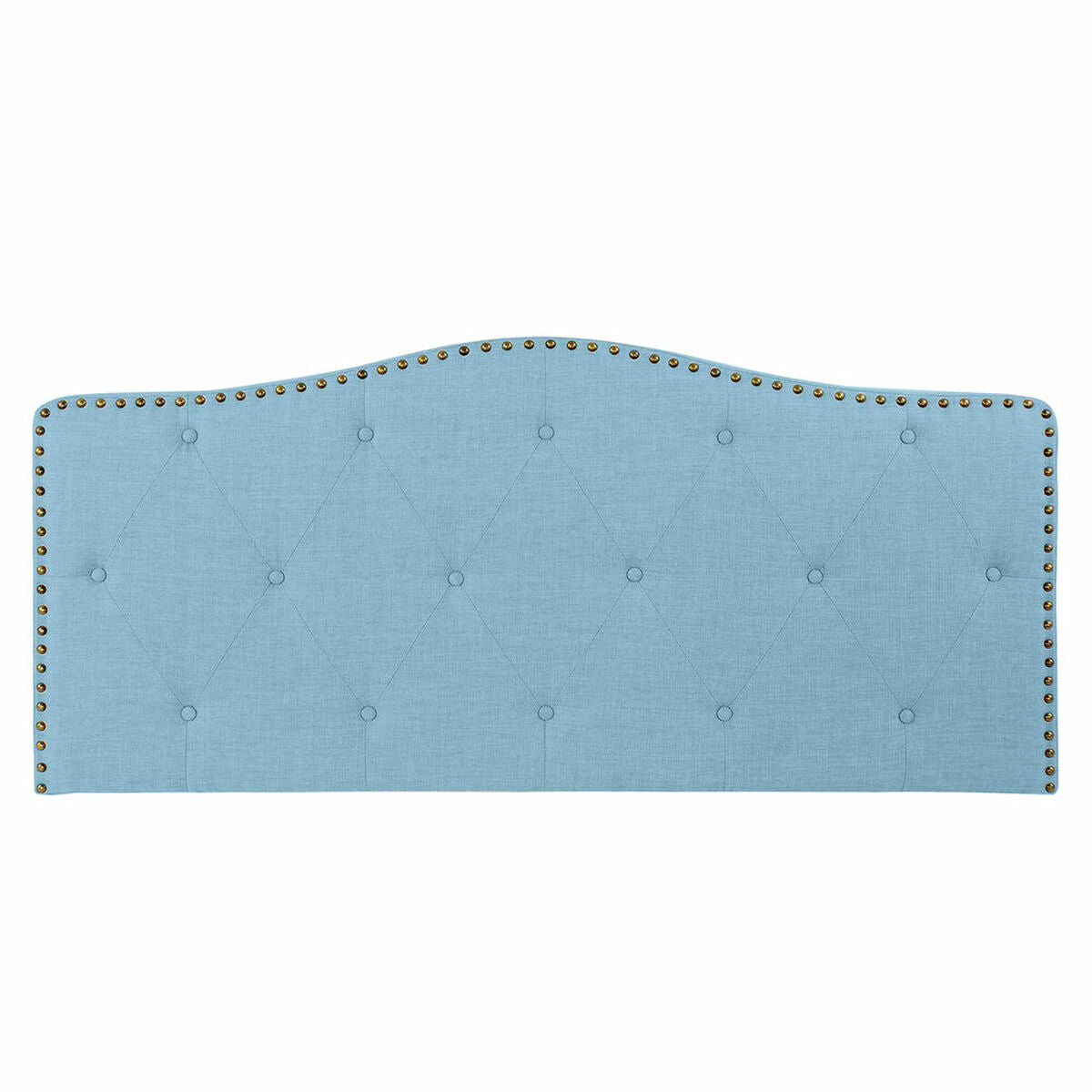 Headboard DKD Home Decor Blue Polyester Rubber wood (146 x 6 x 68 cm)