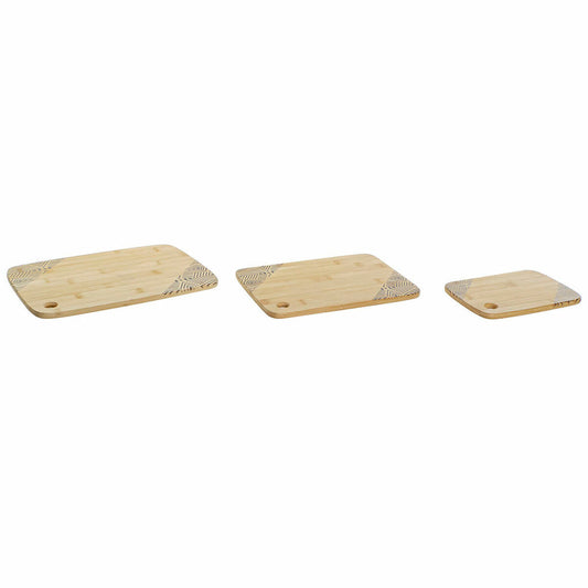 Cutting board DKD Home Decor Bamboo (24 x 33 x 1 cm) (3 pcs)