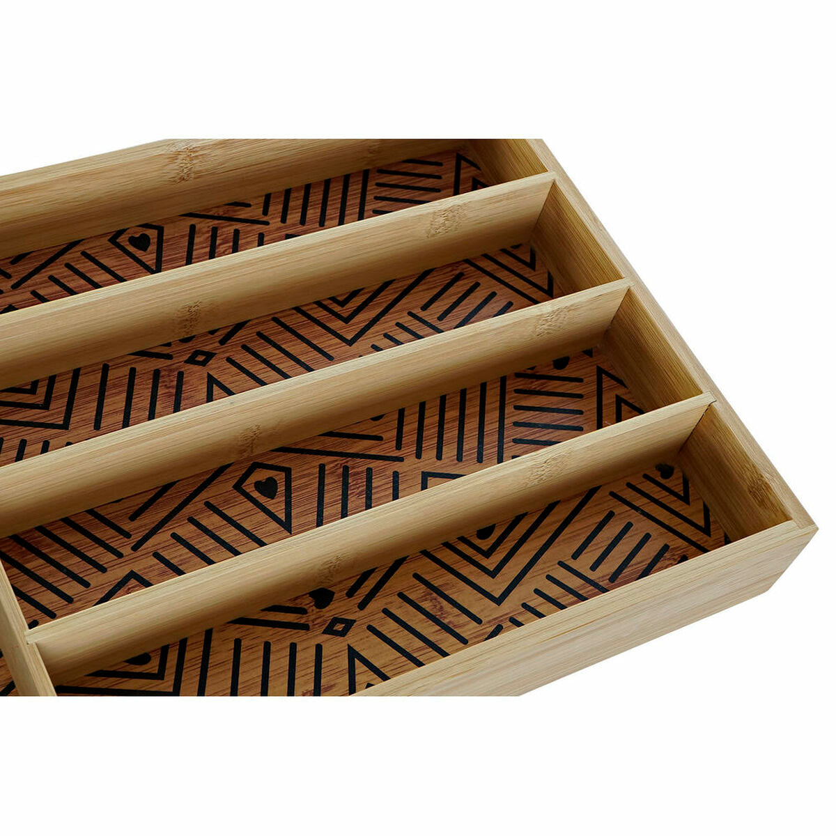 Multi-purpose basket DKD Home Decor Bamboo (25.5 x 35.5 x 5 cm)