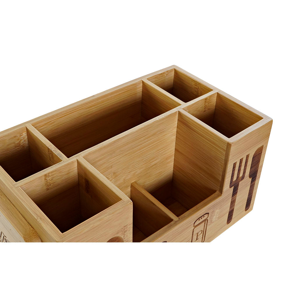 Multi-purpose basket DKD Home Decor Bamboo (30.5 x 15.5 x 15 cm)