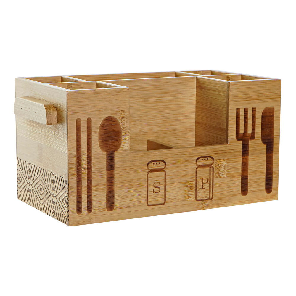 Multi-purpose basket DKD Home Decor Bamboo (30.5 x 15.5 x 15 cm)