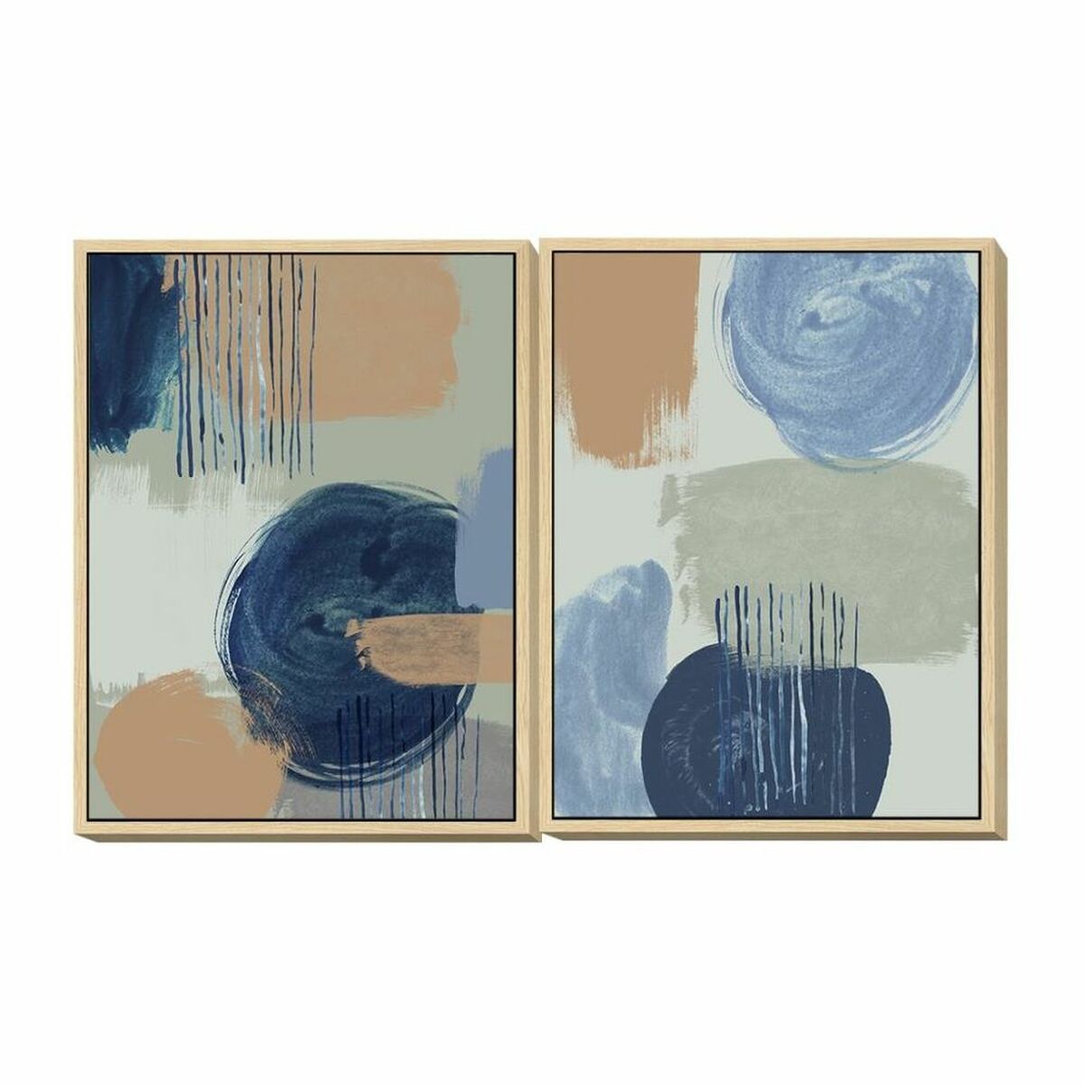 Painting DKD Home Decor Abstract (60 x 4 x 80 cm) (2 Units)