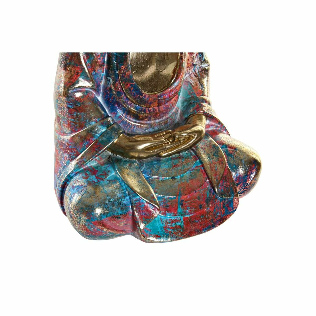 Decorative Figure DKD Home Decor Golden Buddha Resin (22 x 17.5 x 32 cm)