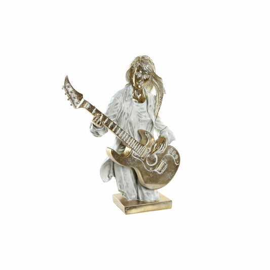 Decorative Figure DKD Home Decor Golden White Resin (37 x 25 x 50 cm)