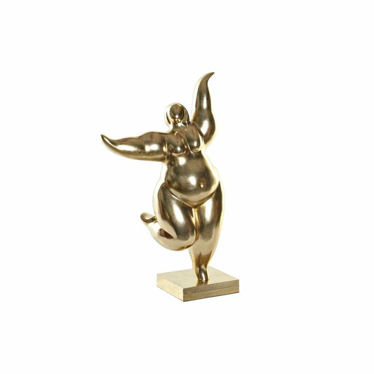 Decorative Figure DKD Home Decor Golden Resin (32.5 x 18.5 x 52.5 cm)