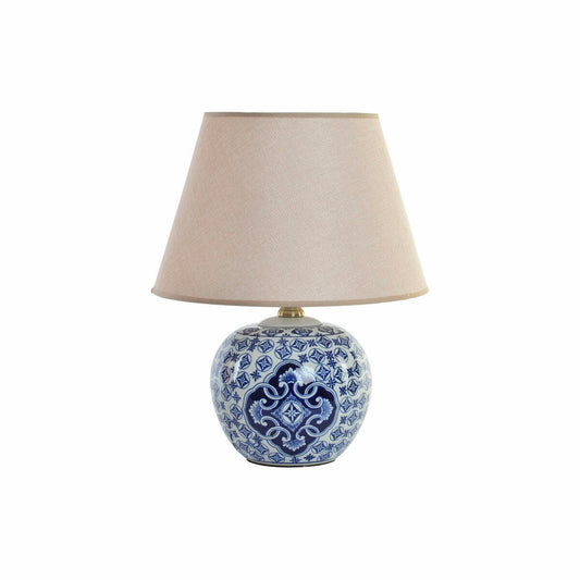 Desk lamp DKD Home Decor Blue Porcelain (34 x 34 x 43 cm)