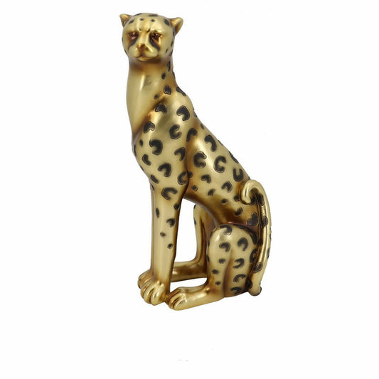 Decorative Figure DKD Home Decor Golden Leopard Resin (23.5 x 16 x 43 cm)