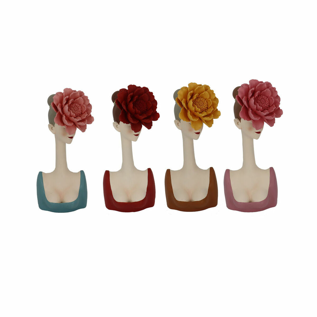 Decorative Figure DKD Home Decor Resin (14 x 12 x 30.5 cm) (4 pcs)