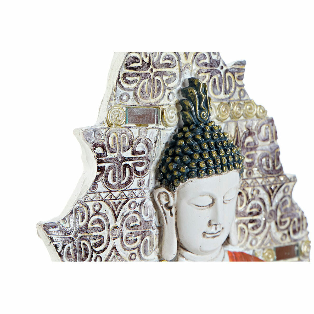 Wall Decoration DKD Home Decor Red Blue Golden Buddha Resin Oriental (19 x 3,1 x 26,5 cm) (3 Units)