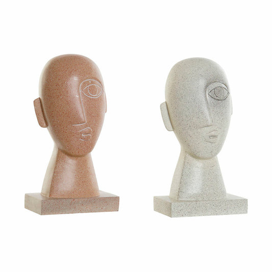 Decorative Figure DKD Home Decor Beige Terracotta Resin (14.5 x 10.5 x 27.5 cm) (2 pcs)