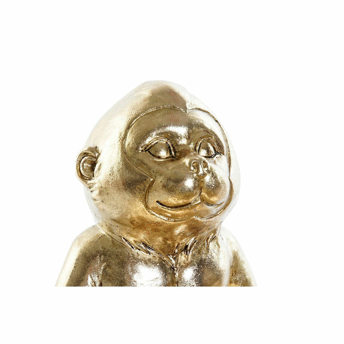 Decorative Figure DKD Home Decor Golden Resin Monkey (23 x 20.4 x 14.8 cm)